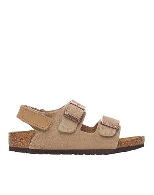 Milano AS Kids Suede Leather Sandal - Taupe
